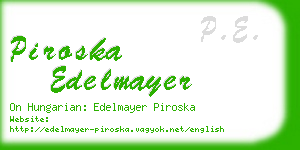 piroska edelmayer business card